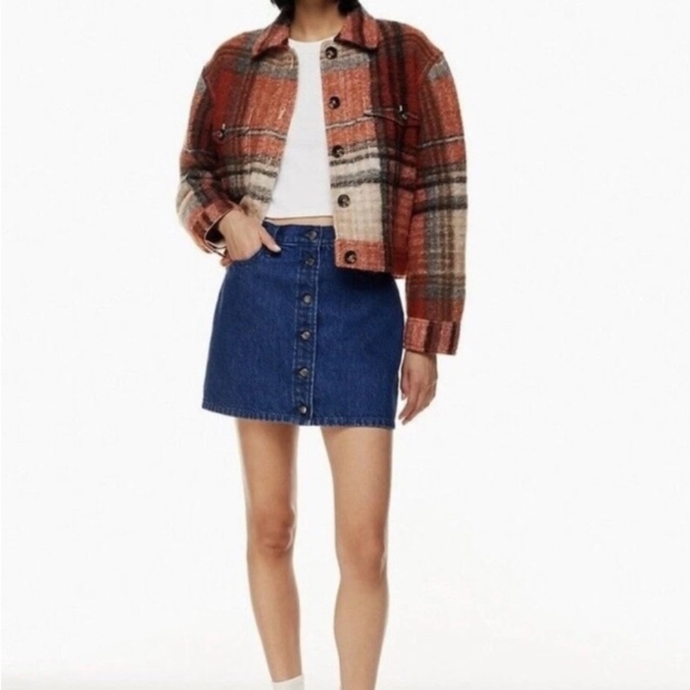 Wilfred Free Blue Denim Skirt